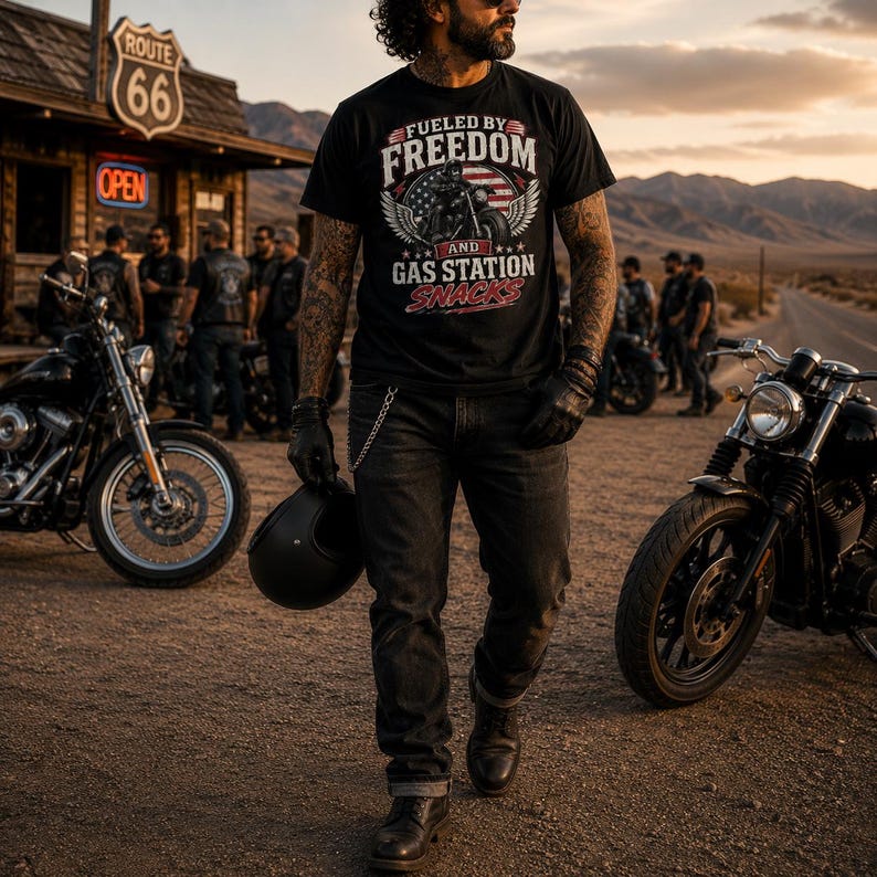 Motorcycle Biker T-shirt VA06