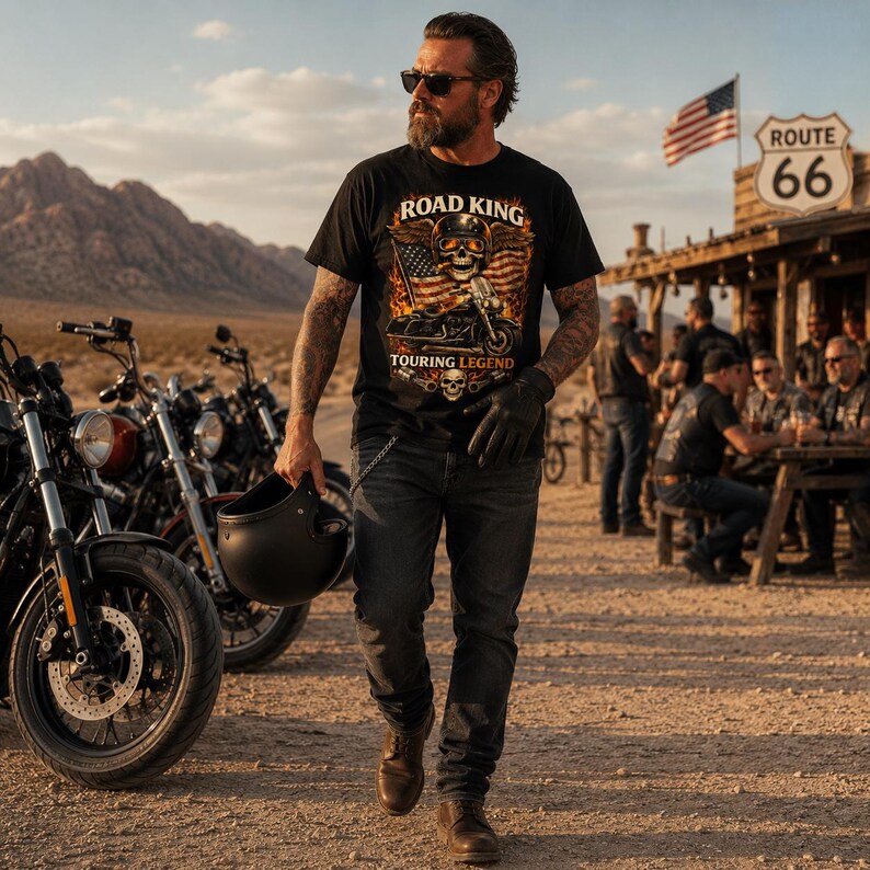 Motorcycle Biker T-shirt VA08
