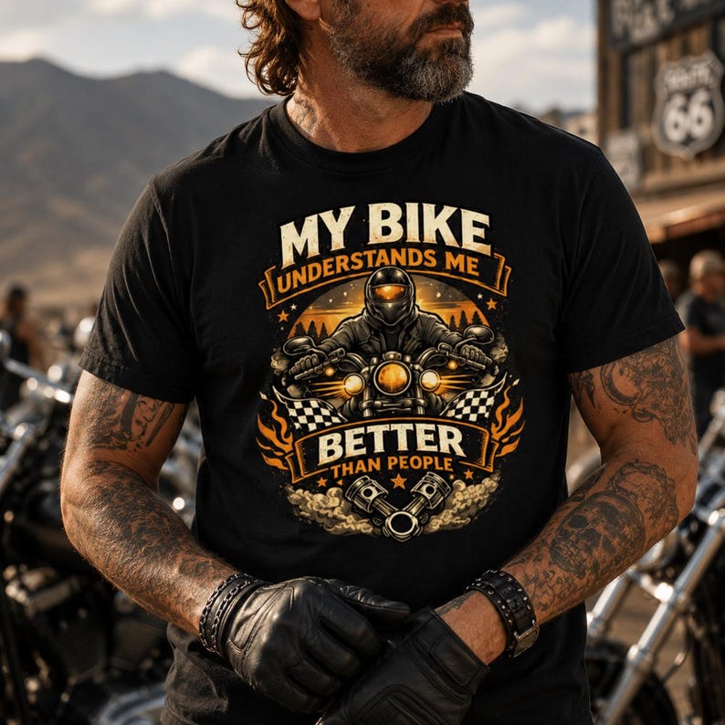 Motorcycle Biker T-shirt VA12