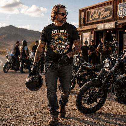 Motorcycle Biker T-shirt VA12