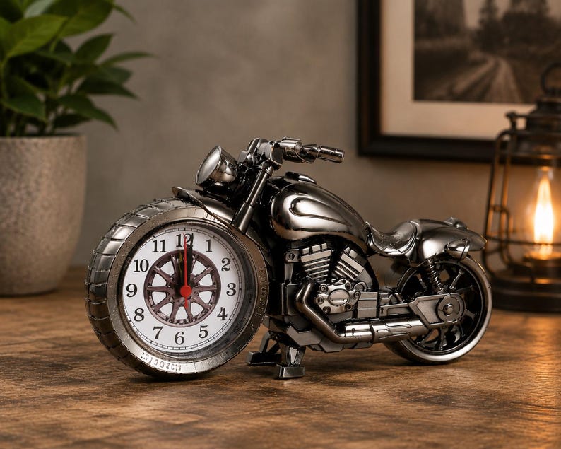 Motorcycle Desk Clock