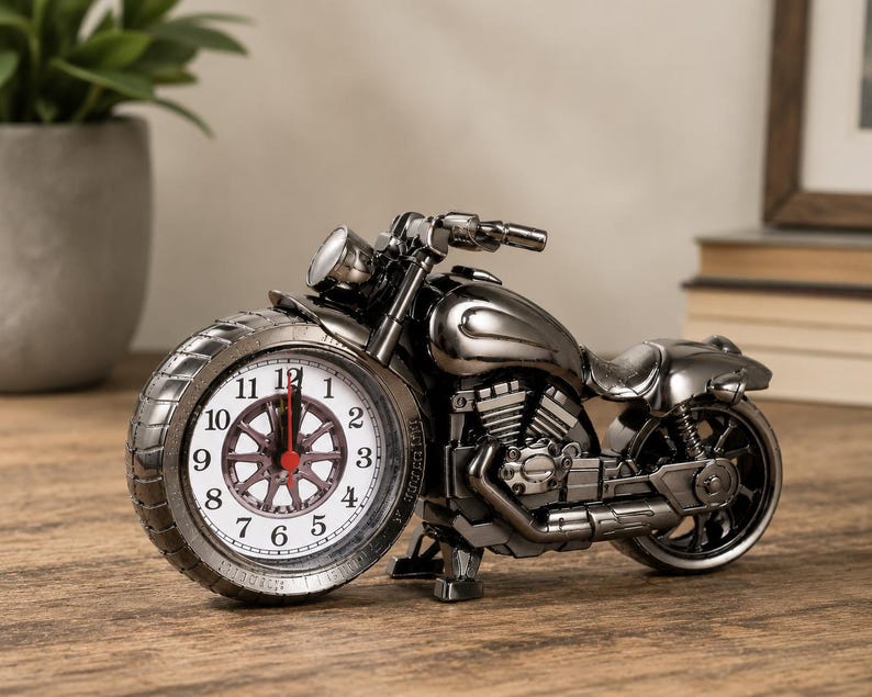 Motorcycle Desk Clock