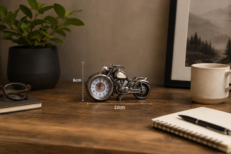 Motorcycle Desk Clock