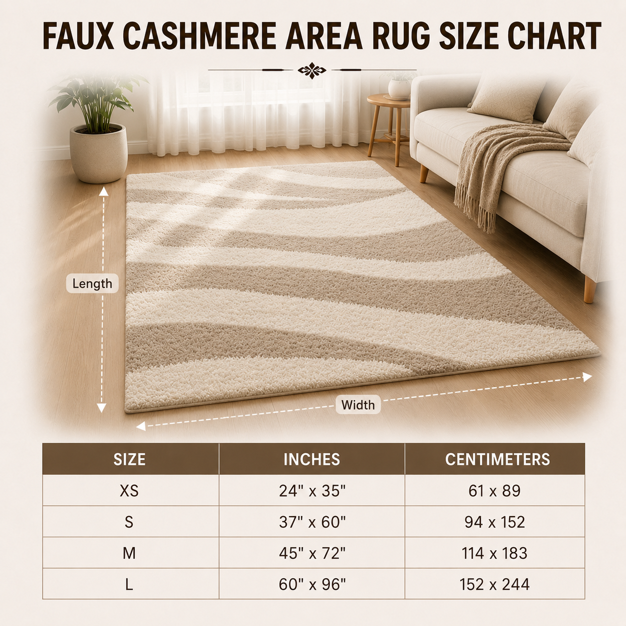 Midnight Geometric Faux Cashmere Area Rug TT02
